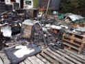 Wohnwagen ausgebrannt Koeln Muelheim Muelheimer Ring Piccoloministr P002